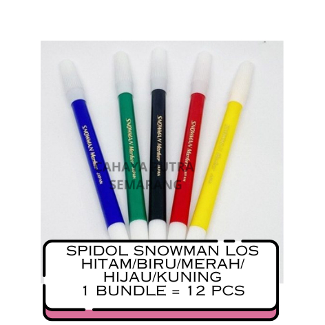 

SPIDOL LOS SNOWMAN HITAM / BIRU / HIJAU / MERAH / KUNING