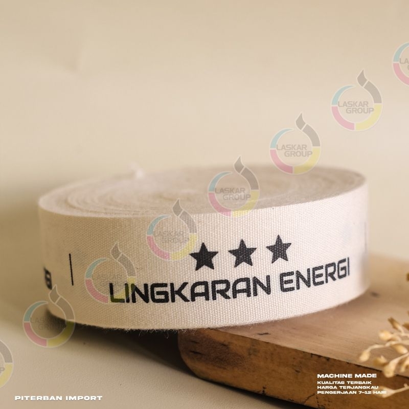 

15 meter label piterban import/label baju label/hijab label gamis