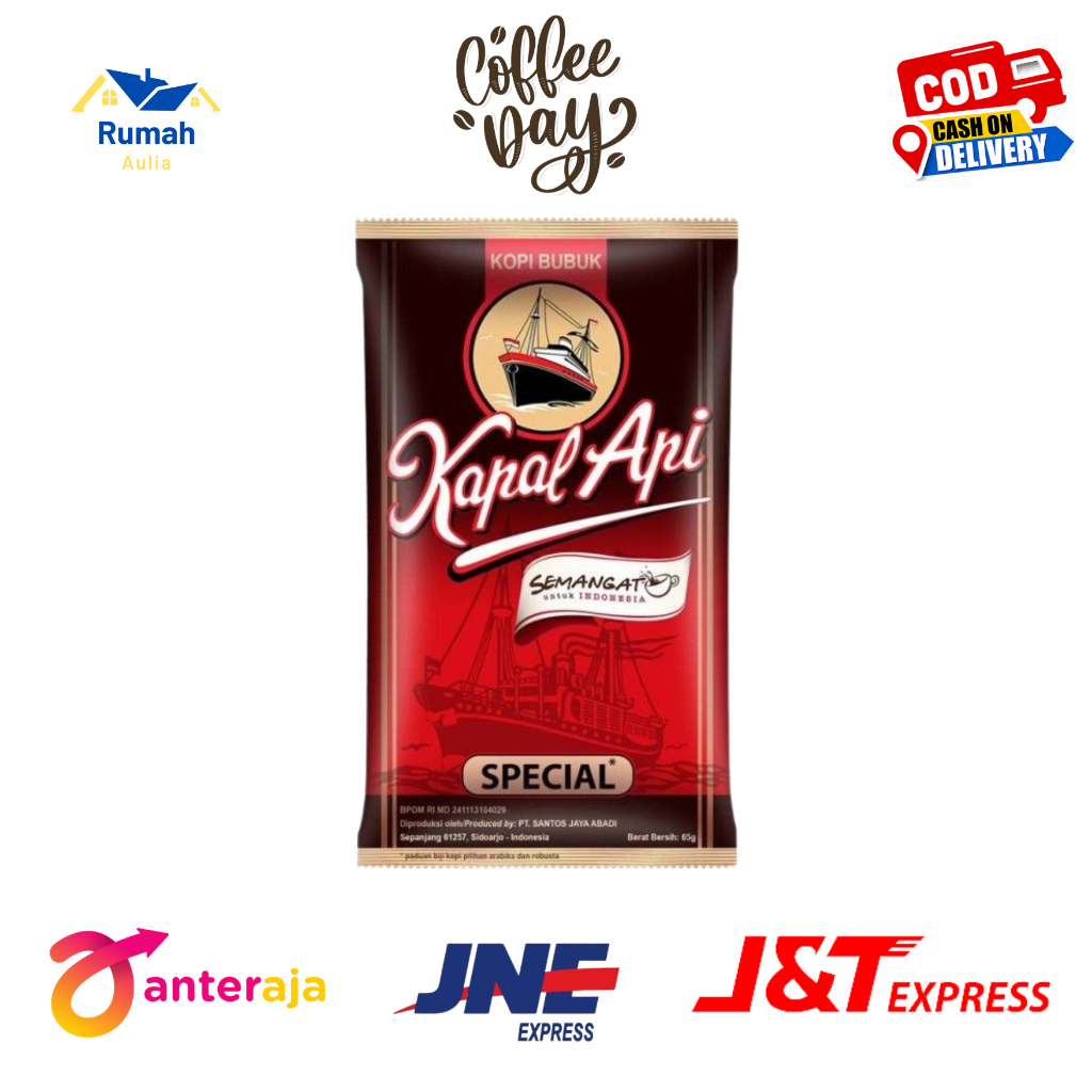 

KAPAL API - Kopi Hitam yang Nikmat dan Menyegarkan - Isi 60 Gram - Kemasan Pouch
