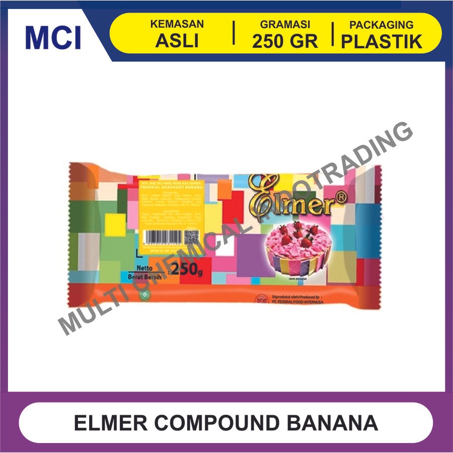

ELMER COKLAT BATANG BANANA PISANG / CHOCOLATE COMPOUND 250 GR - 1 DUS 24 PCS