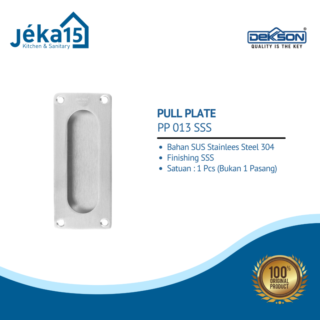 DEKKSON PP 013 SSS HANDLE PINTU TANAM | DEKSON PULL PLATE