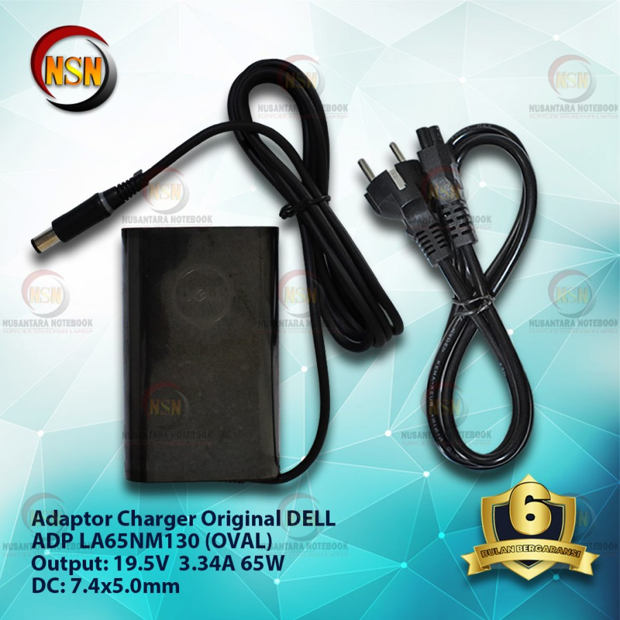 Adaptor Charger Latitude  E7240 E7250 E7270 E7440 E7450 E7470 Ultrabook 65 Watt Original