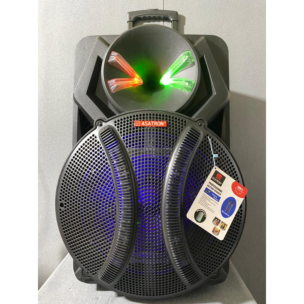 Speaker Asatron 18 Inch Asatron Tiger Speaker Portable Karaoke Asatron