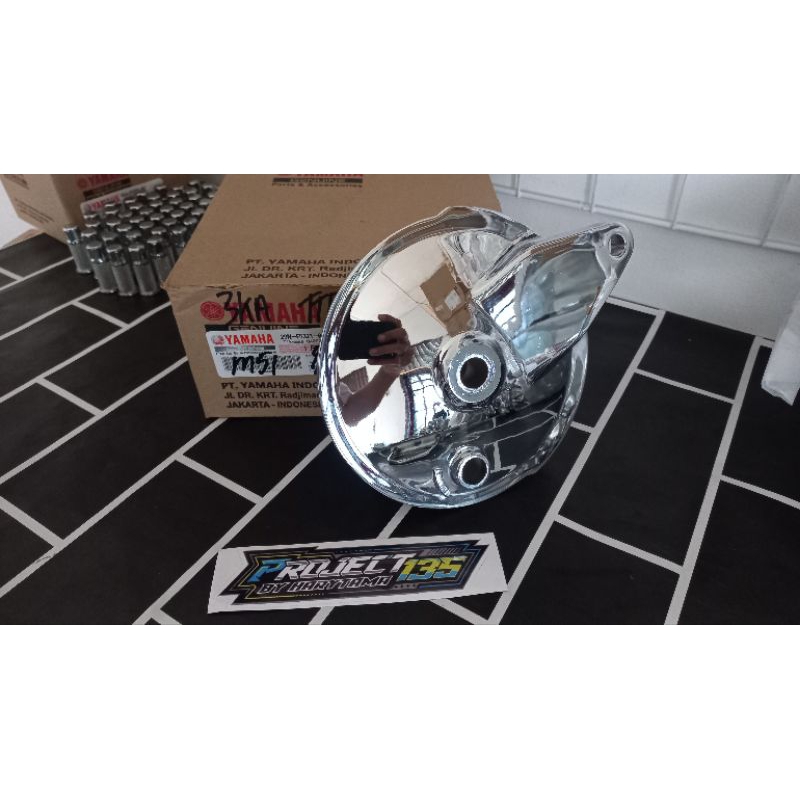 TUTUP TROMOL RX KING SCORPIO ORIGINAL CHROME