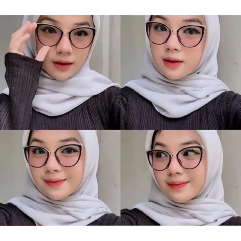 KACAMATA PHOTOCROMIK/KACAMATA ANTIRADIASI/KACAMATA FASHION/KACAMATA WANITA/KACAMATA 3001