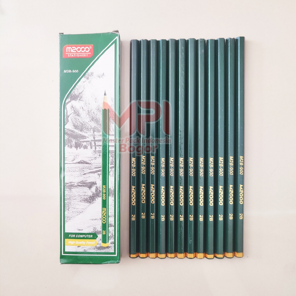 

1 LUSIN ( ISI 12 PCS ) - Pensil 2B M2000 - Pensil Komputer 2B - Type M2B-900