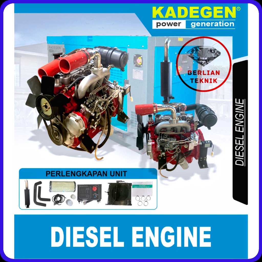 Mesin Penggerak Solar Engine Diesel Kadegen 4JA1-ZLG (4 Piston)