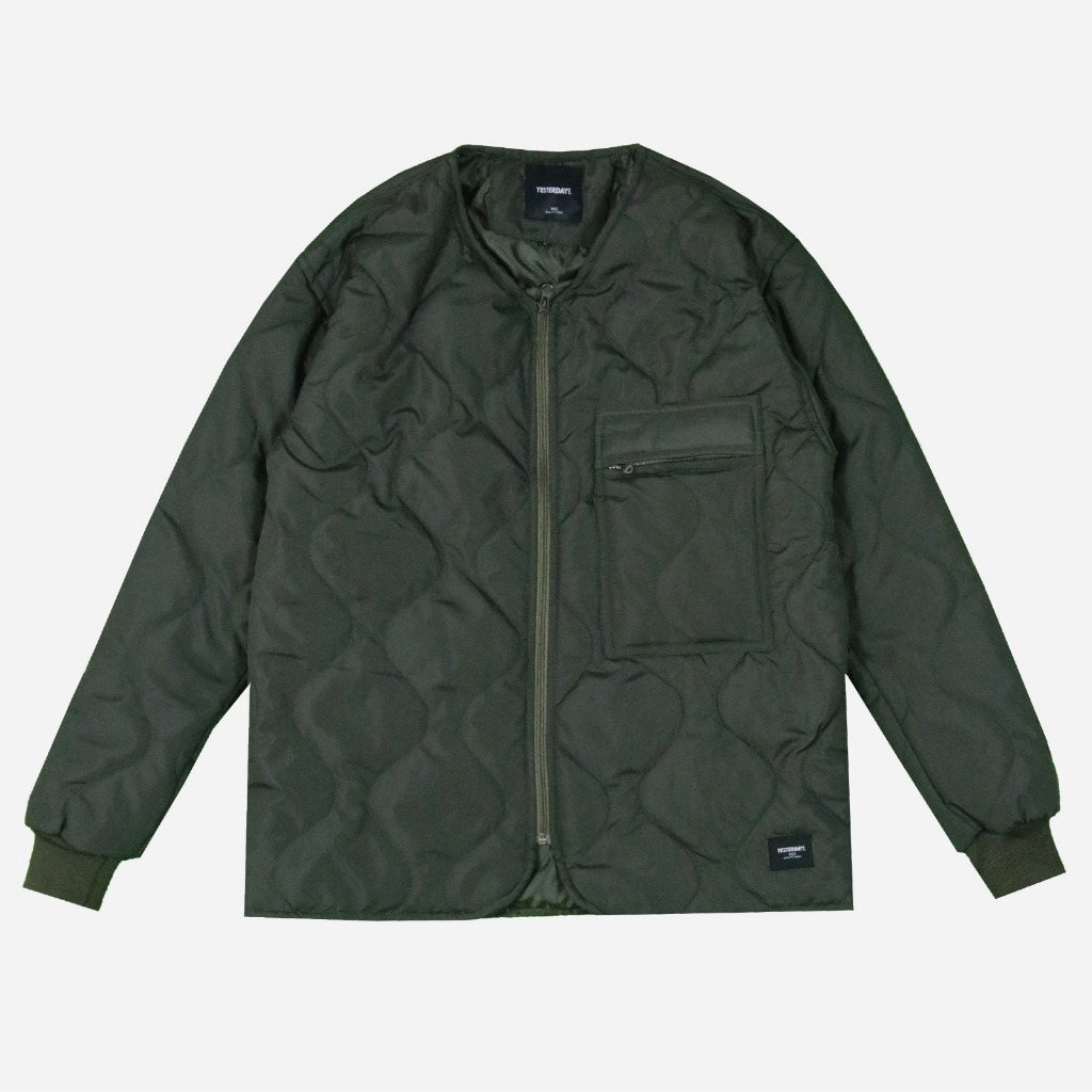 Yesterday – Jaket Pria Distro Keren Premium Cowok Kasual Fuzz Liner Jacket Olive