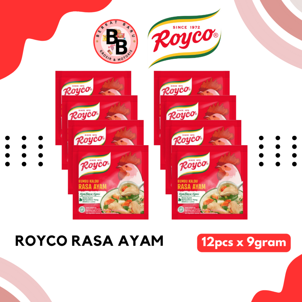 

[BB SEMBAKO] ROYCO KALDU BUBUK RASA AYAM & SAPI 9GRAM HARGA PER RENTENG ISI 12PCS