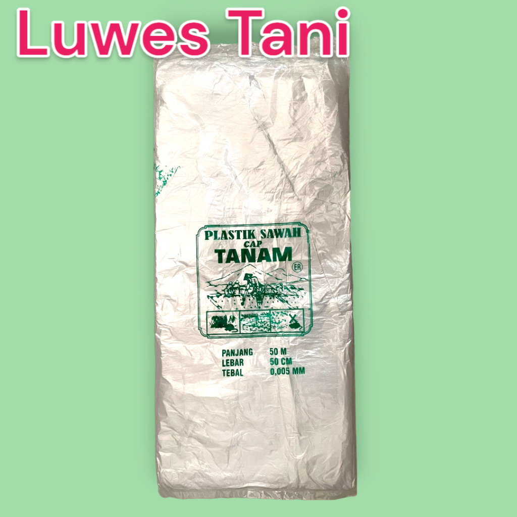 Plastik sawah cap tanam 50x50 untuk pagar sawah