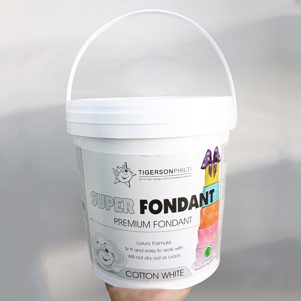 

FONDANT TIGERSON COTTON WHITE 5KG