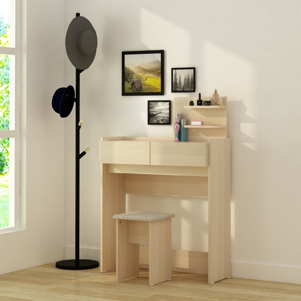 Meja belajar kerja meja rias minimalis multifungsi BANDUNG