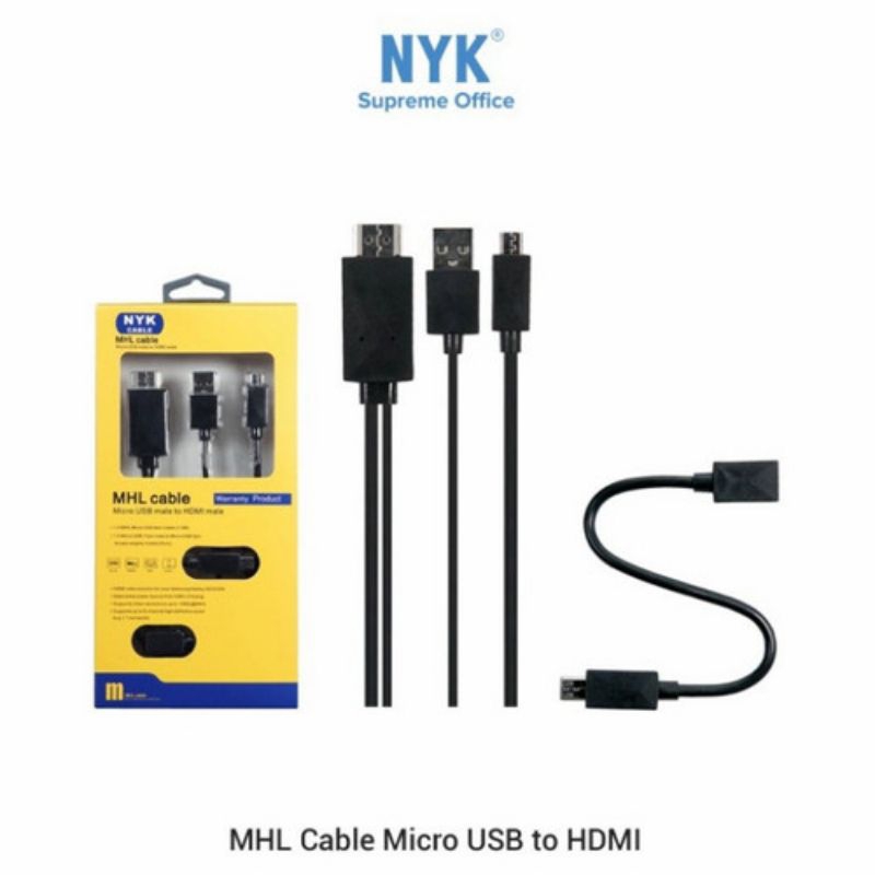 nyk kabel mhl micro usb to hdmi cable