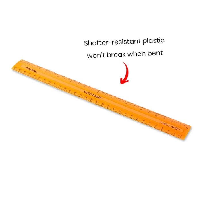 

Hand2Mind Transparent, Semiflexible Plastic Rulers