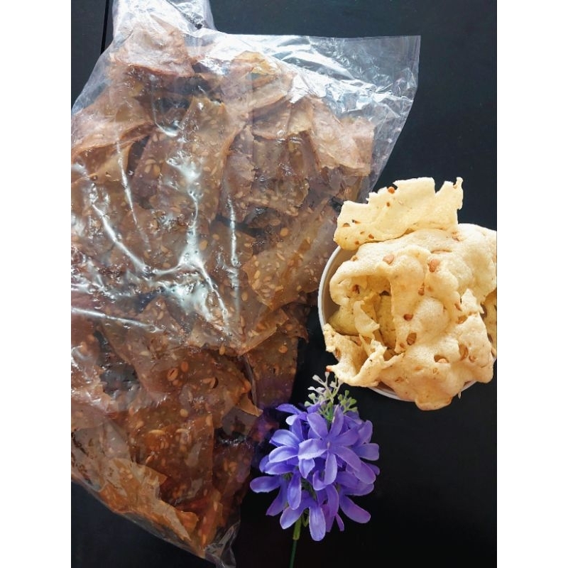 

Kerupuk tempe Khas tanjung samak berat 500gram