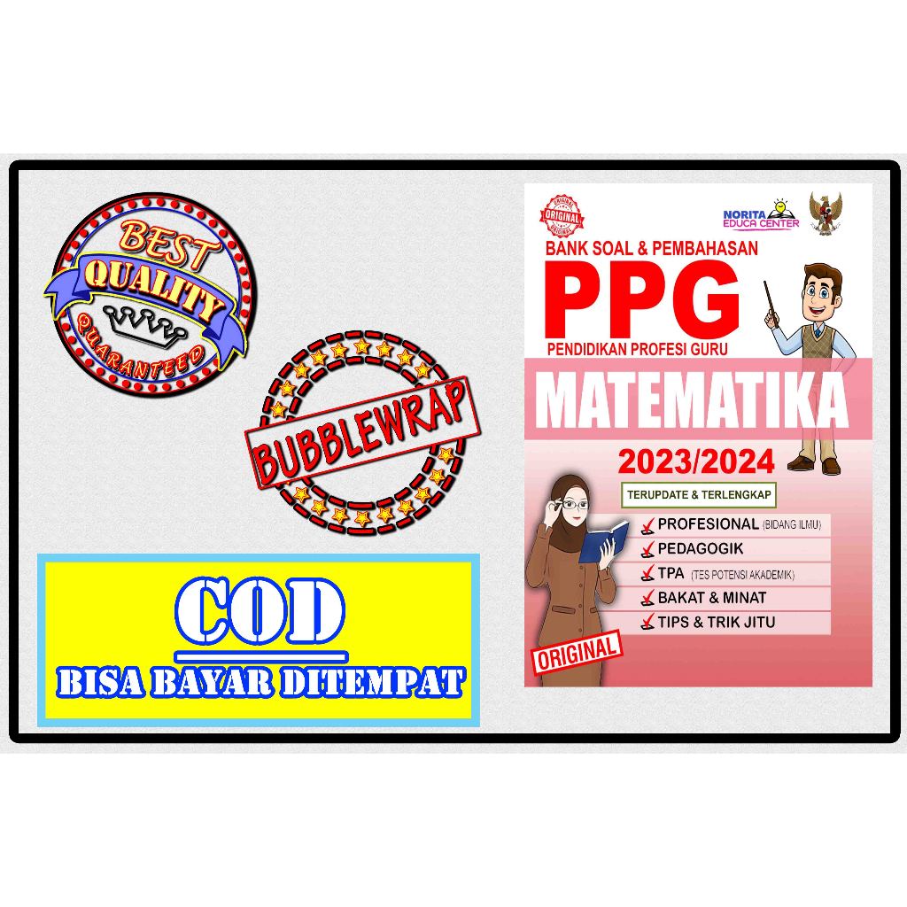 

BUKU BANK SOAL&PEMBAHASAN PPG FORMASI GURU MATEMATIKA