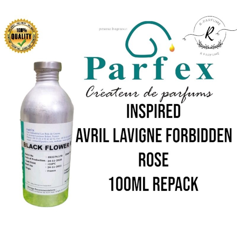 Bibit Parfum Inspired Avril Lavigne forbidden Rose By Parfex 100ml