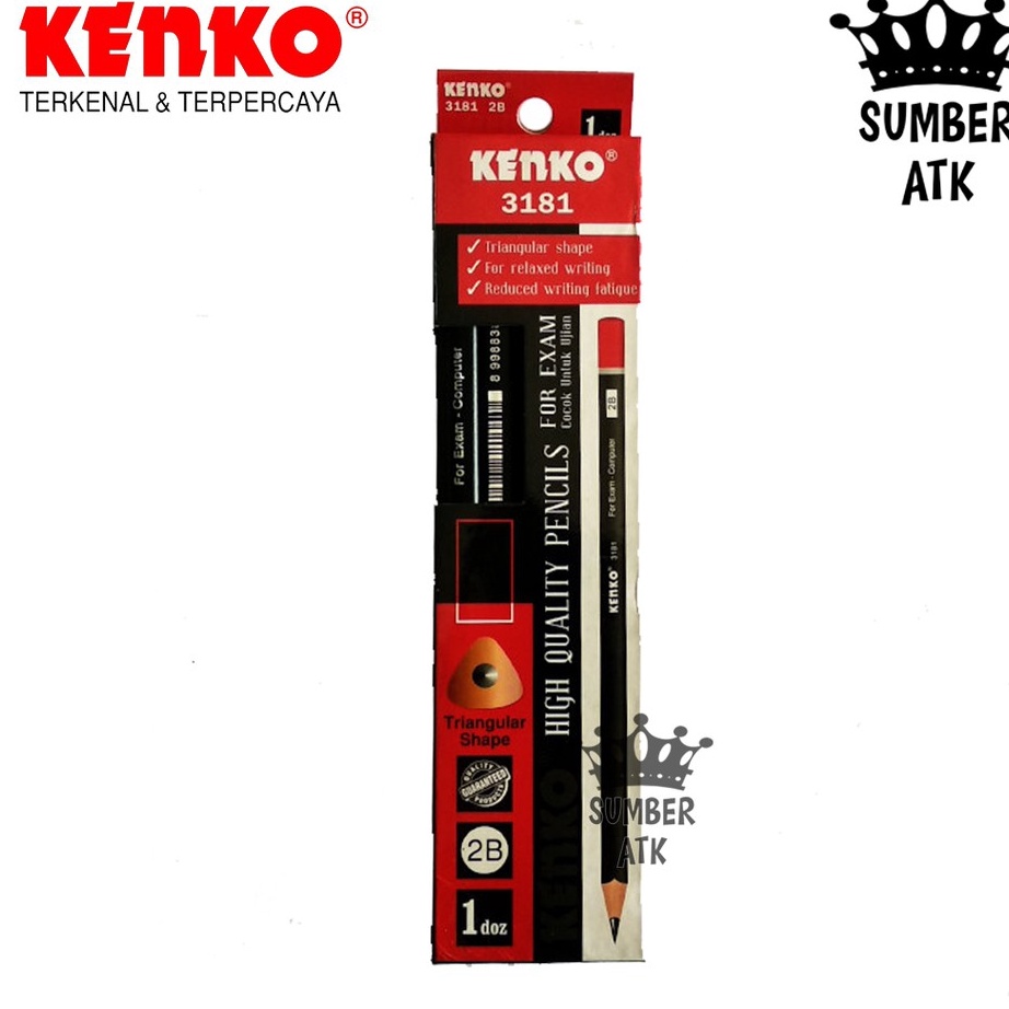 

Terupdate Pensil Pencil 2B-3181 KENKO Triangular ↔✢❅