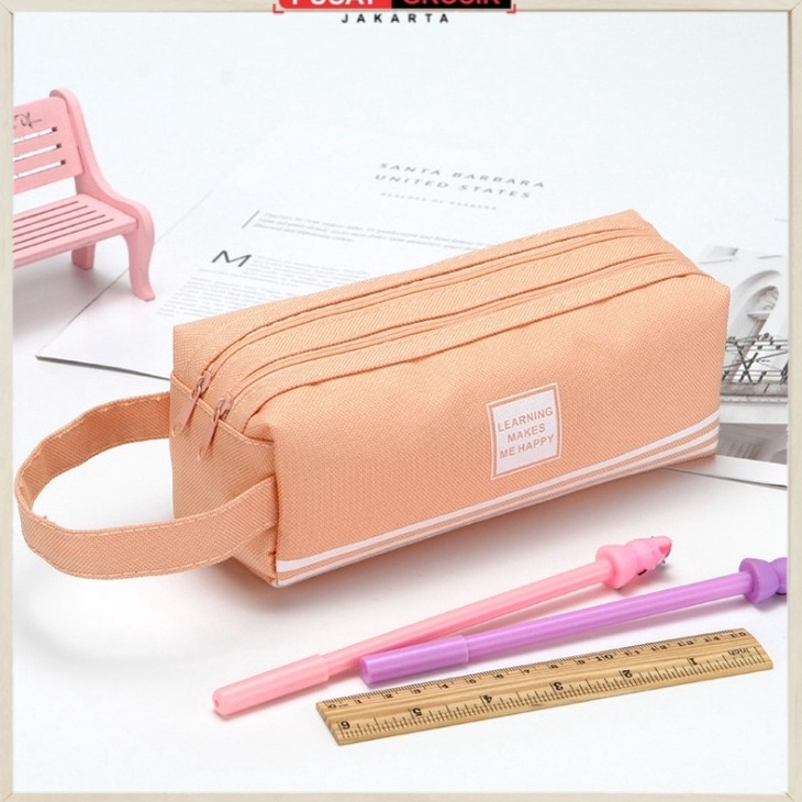 

Terupdate S252 Kotak Pensil Dan Stationery Dual Zipper / Dompet Pensil 2 Pouch