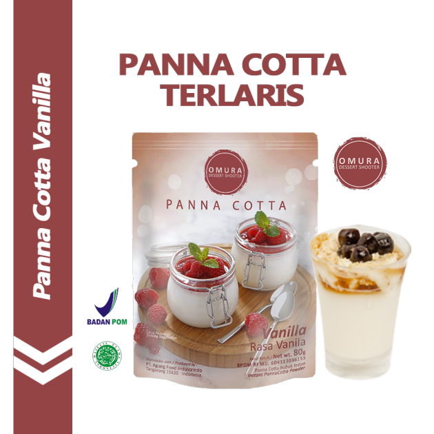 

[PANNA COTTA] Panna Cotta Pudding Sutra ala Italia Rasa Vanilla / Vanila Omura Dessert Shooter Instant Powder