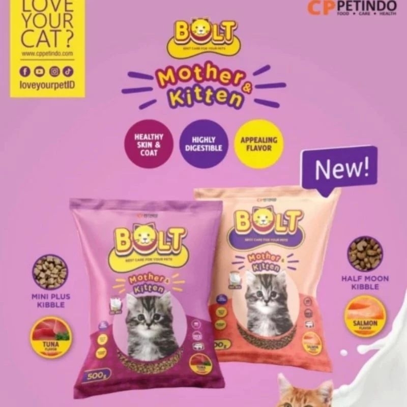 BOLT MOTHER & KITTEN DRY FOOD 500 G