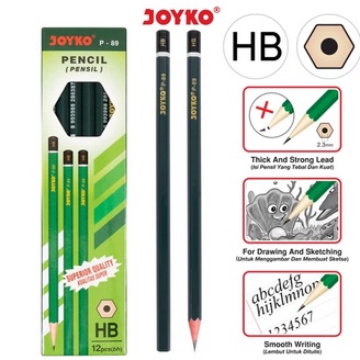 

Diskon Pensil Joyko P-89 / HB / 1 BOX 12 PCS ☊✵