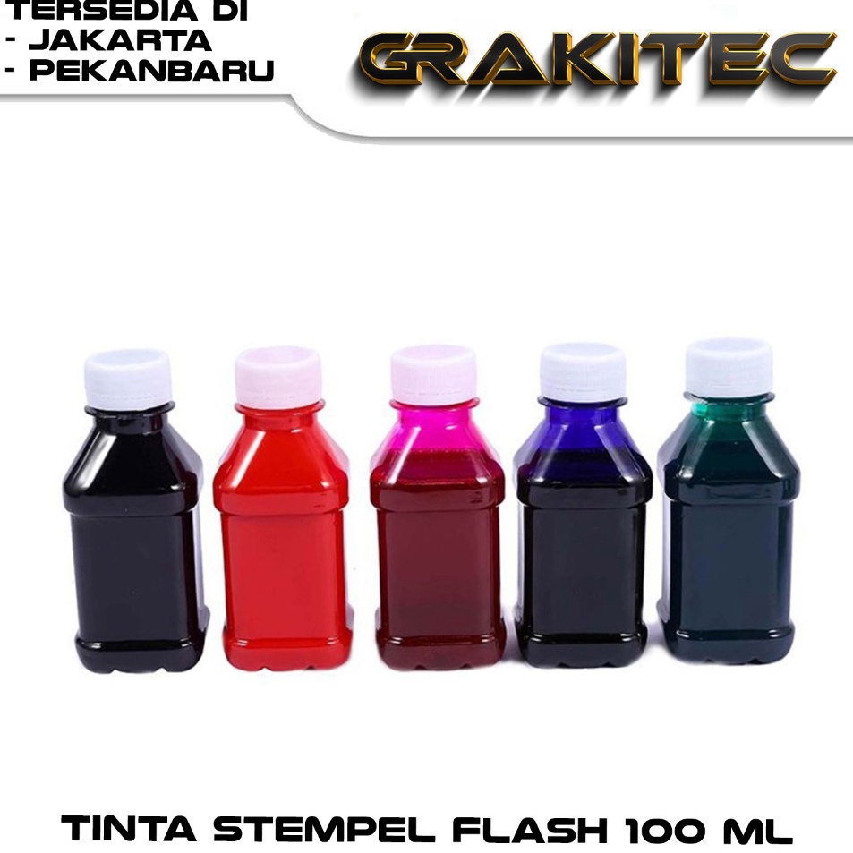 

Ready Stock TINTA STEMPEL FLASH 100 ML PREIMIUM GRAFIKA KITA