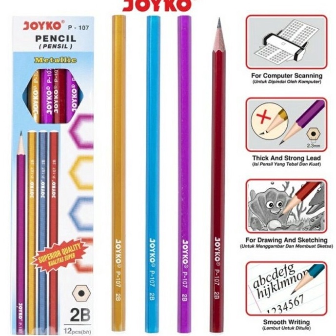 

Terkini Pensil 2B P107 Joyko →➘✹