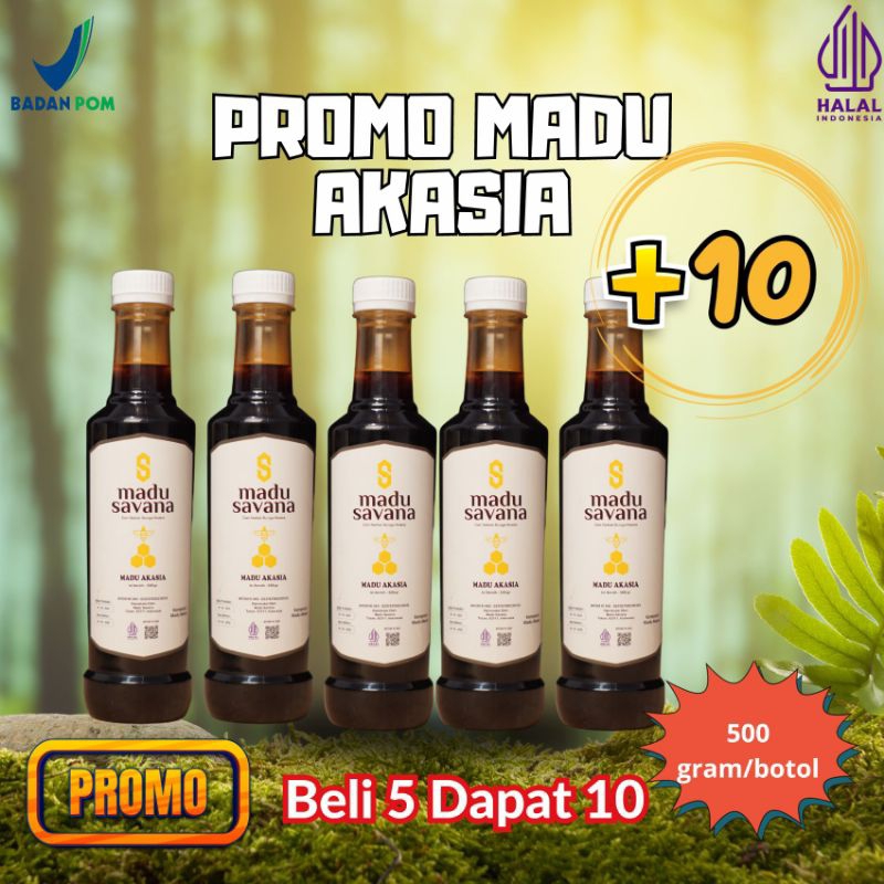 

madu akasia paket bundling 10 botol 100% pure raw honey