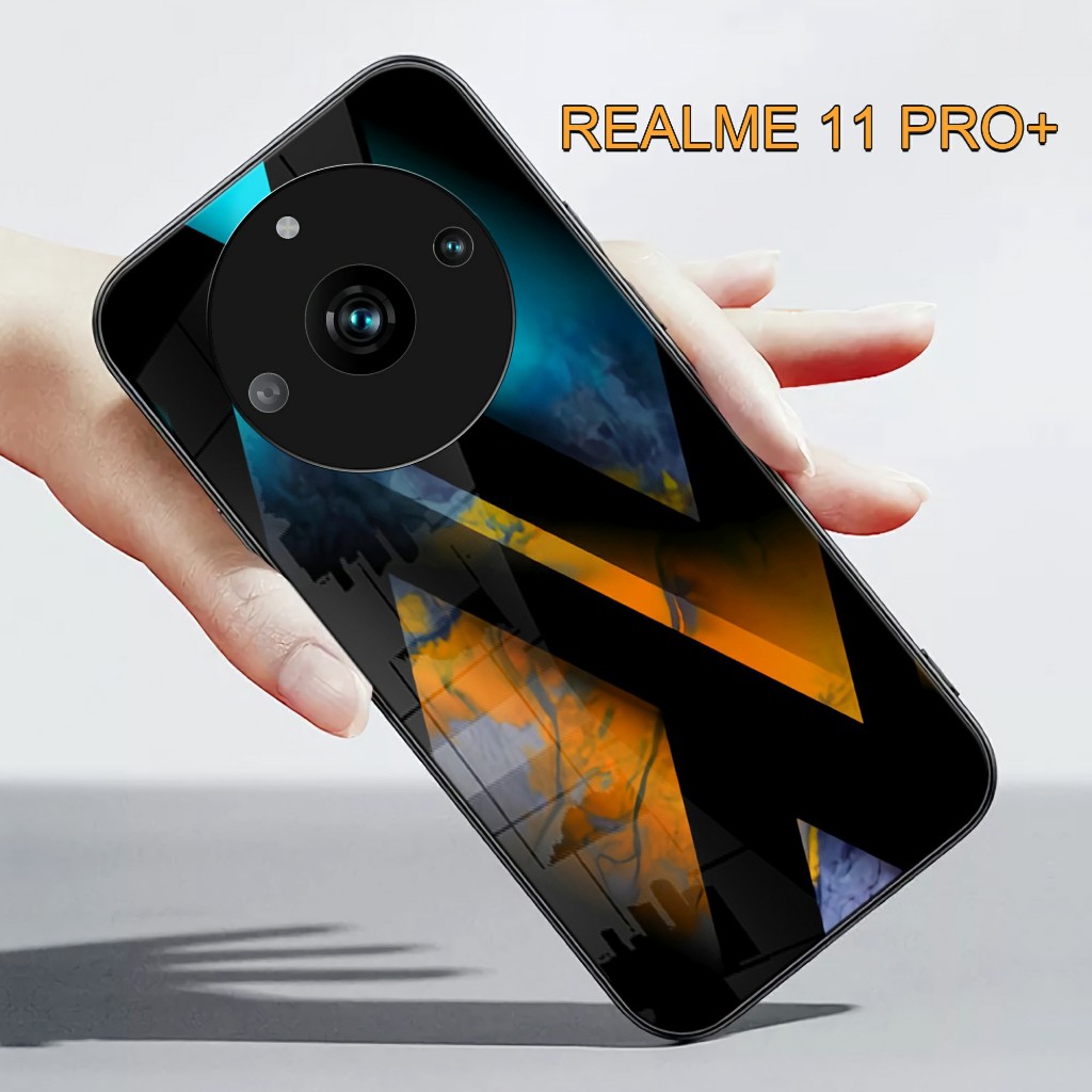 H1218 SOFTCASE GLASS KACA MARKET REALME 11 PRO+ REALME 11 CASING TERBARU REALME 11 PRO+ REALME 11