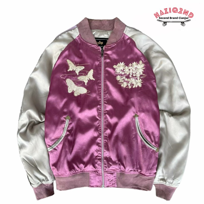 JAKET BOMBER ALPHA INDUSTRIES SOUVENIR SUKAJAN / SIZE M ( 65x56 )
