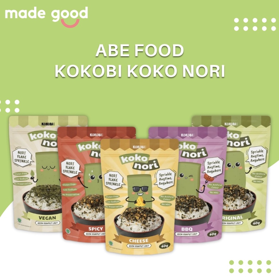 

Abe Food Kokobi Koko Nori - Abon Nori Rumput Laut Tabur 40gr