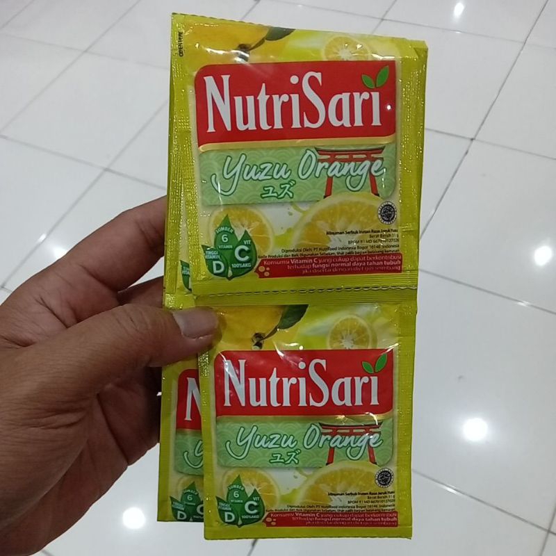 

Mahbubah - NutriSari 14 g @ 10 pcs Rasa Yuzu Orange Sachet