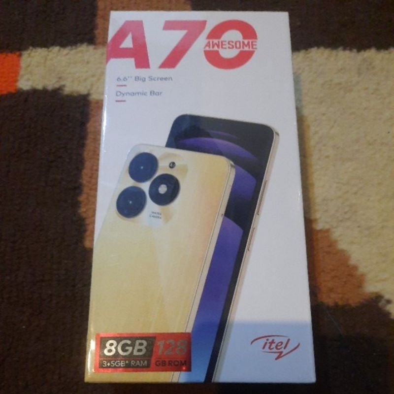 ITEL A70 RAM 4+8/64GB GARANSI RESMI