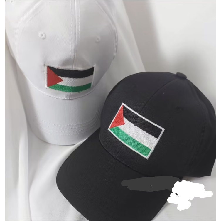 topi besboll bordir Palestina terending peria dan kupluk Palestina