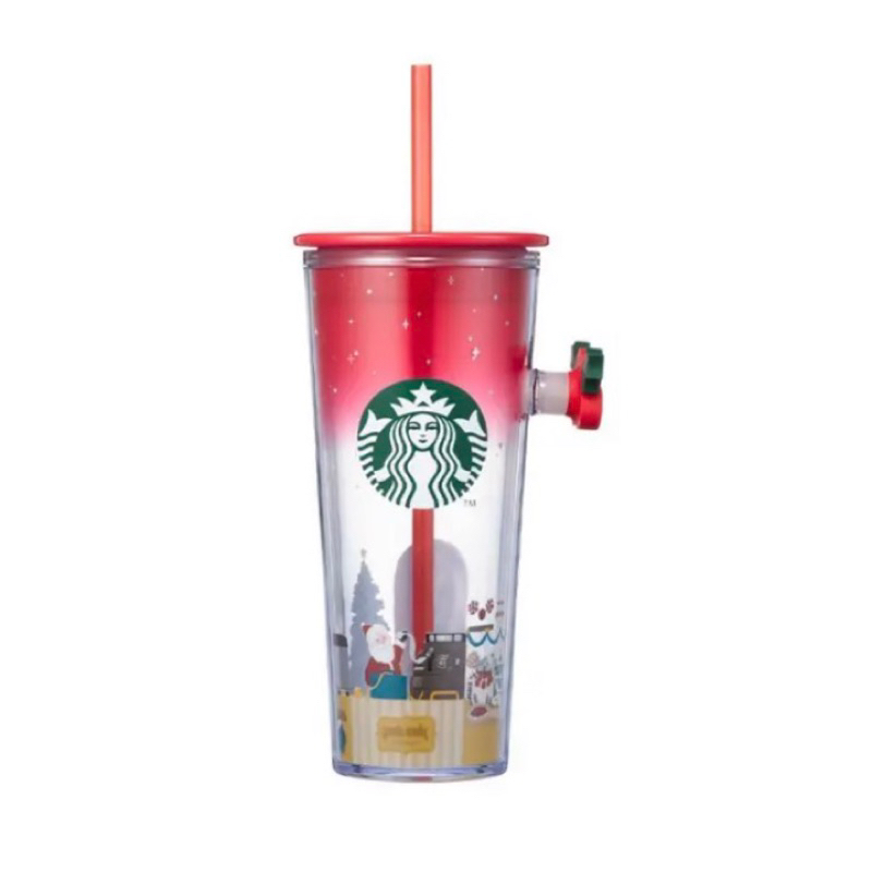 Starbucks Korea Christmas Tumbler with pop socket