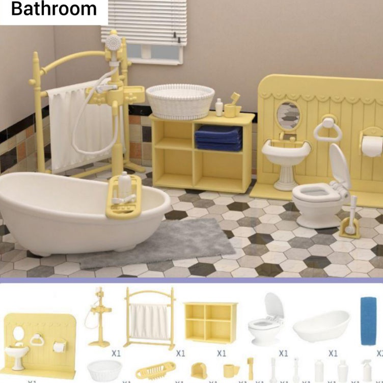 Terlaris koala Diary Doll Room Accessories Mini Furniture sylvanian mainan perabotan aksesoris doll 