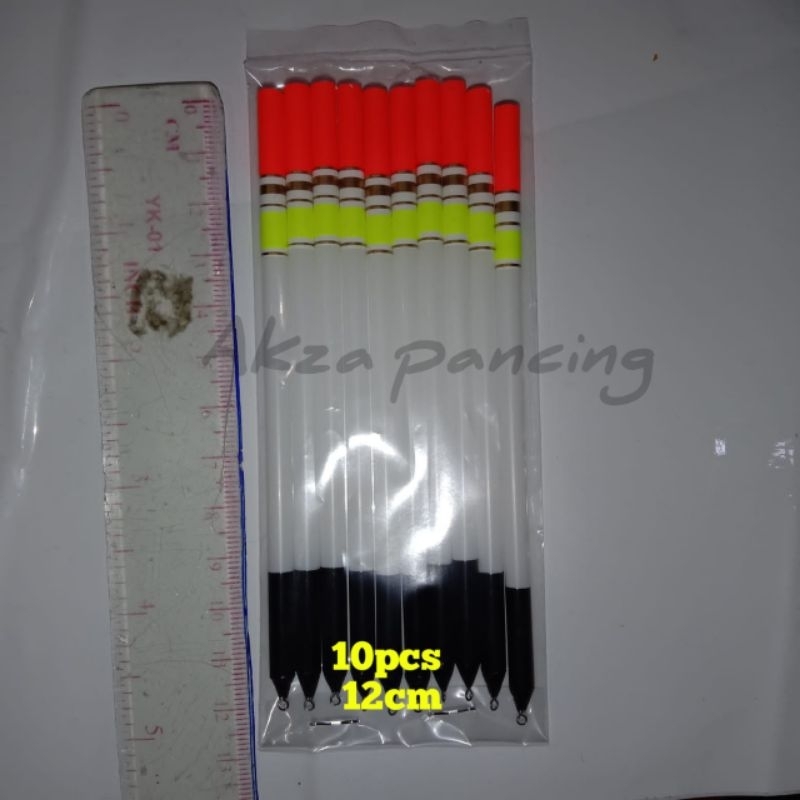 pelampung pancing pipet malam / kumbul sedotan malam isi 10pcs