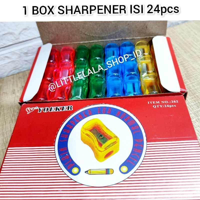 

RAUTAN SHARPENER ISI 24 PCS / SERUTAN PENSIL JOYKO HARGA 1 box isi 24pcs