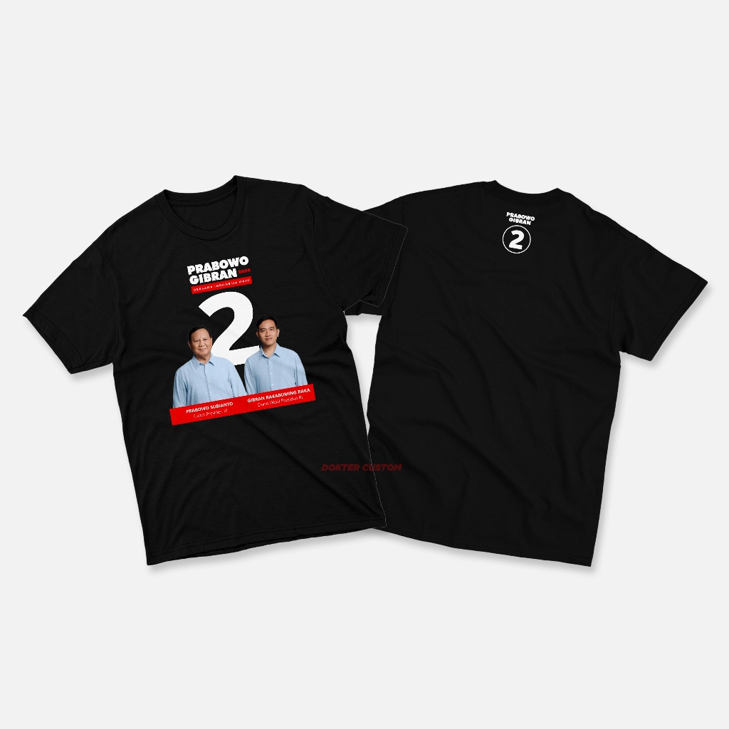 Kaos Prabowo Gibran 2024 - Kaos Prabowo Gibran Terbaru - Kaos Prabowo Presiden 2024 - Kaos Gibran Pr