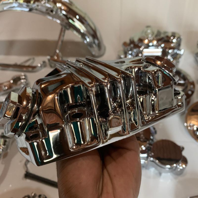 JASA CHROME krom celup tutup head kop tiger tirev gl megapro cb