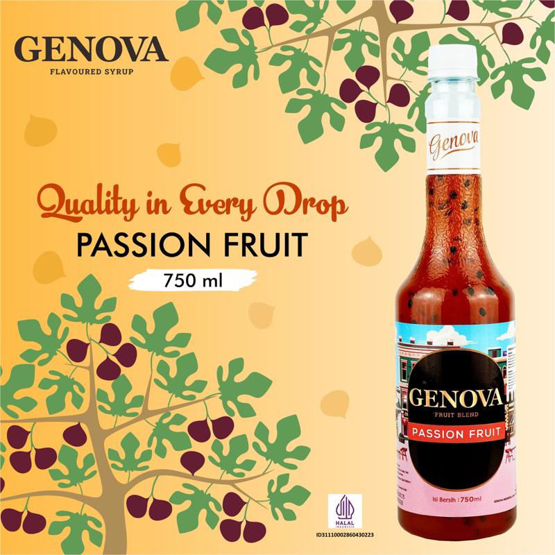 

GENOVA Fruit Blend Puree Passion Fruit - 750ml