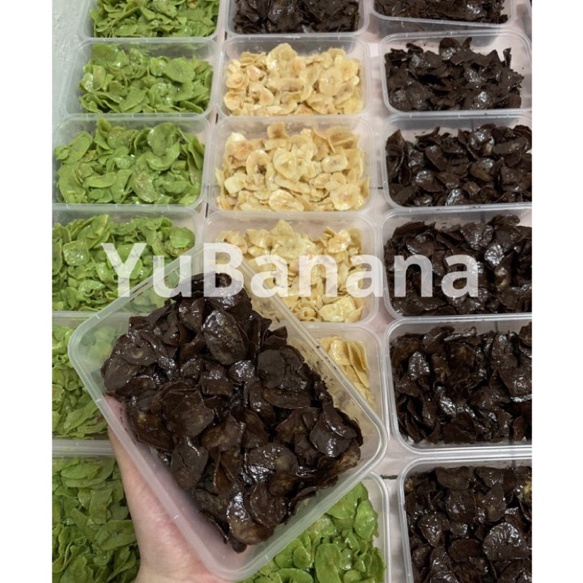 

➾❃❇ Kripik pisang coklat lumer/ banana chips cemilan viral kekinian 135gr Super Promo