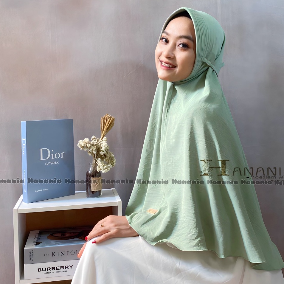 Terkini KERUDUNG Pet Crincle Tali  Size L | Hijab Pet | Bergo Crincle Pet Tali | Bergo Crincle | Jil