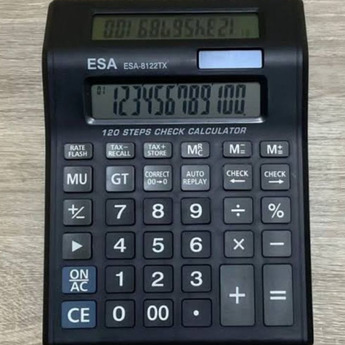 

Serba Murah Kalkulator 2 Layar Esa 8122 - Kalkulator 12 Digit - Kalkulator Check Dagang