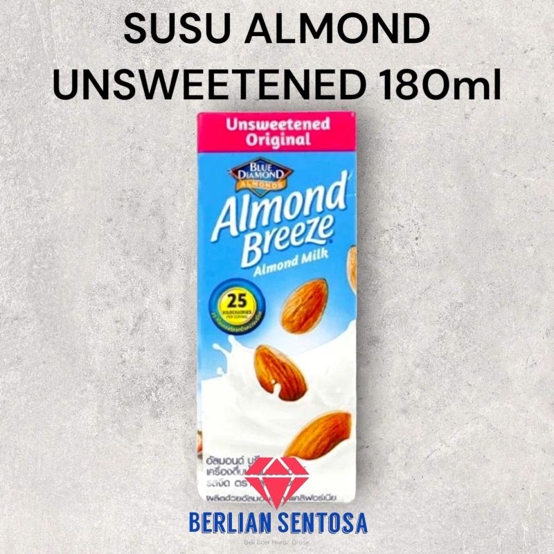 

susu almond blue diamond unsweetened 180ml PCS