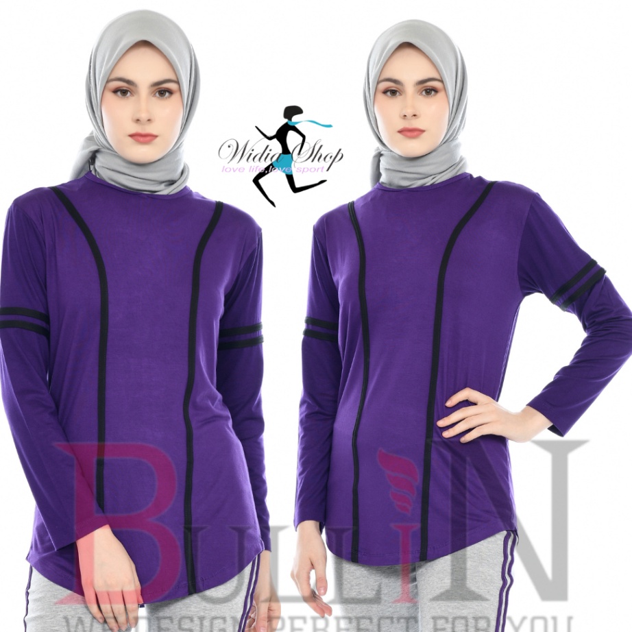 ✤Hot✤ baju senam kerin panjang / atasan zumba cewek / Bullin