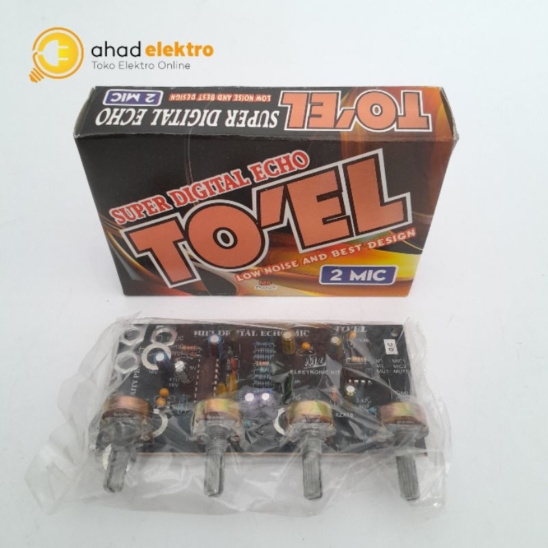 Super Digital ECHO TO'EL 2 MIC DC 12V by Melodi