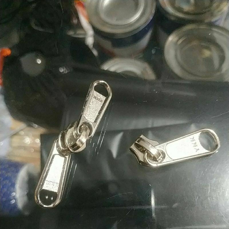 Kepala zipper resleting YKK no.5 No.6 bolak balik..double zipper