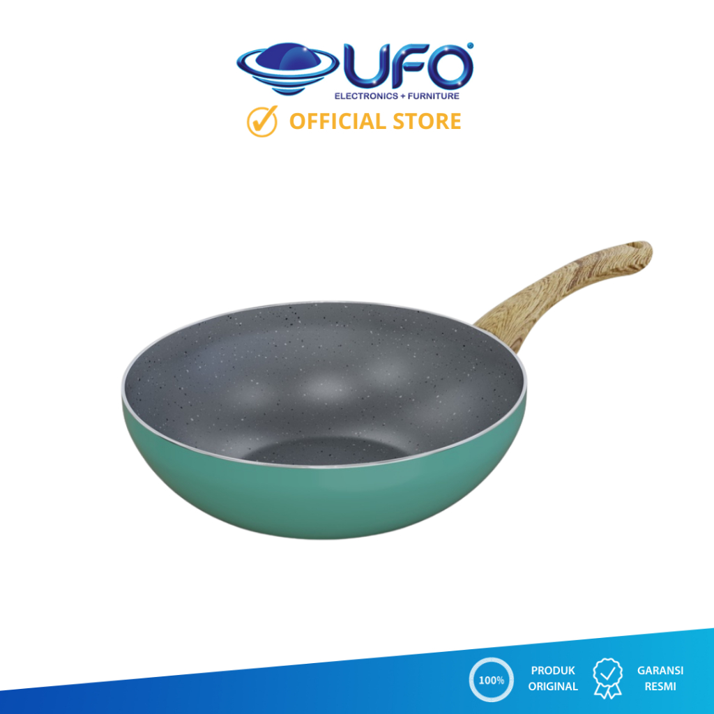 Sunhouse CL-S26CM Clover Marble Deep Pan / Wajan Anti Lengket 26CM